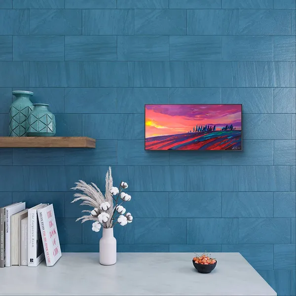 Image of Still Moving by Maksym Stasiuk, size: 50х30 см, made of Acrylic, Painting medium, from Lviv, part of the Colorfull Landscapes series, priced at $340 Photo 2 of 4.